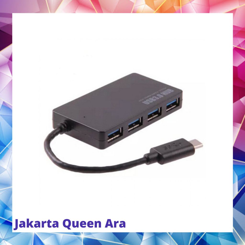 USB Type C to USB 3.0 Hub Adapter 4 Port - UH-103