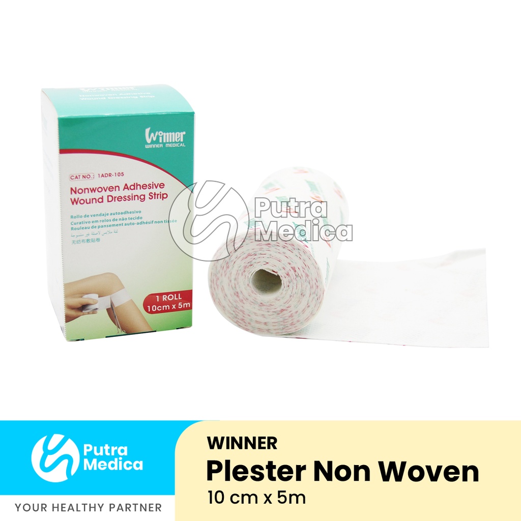 Winner Plester Non Woven 10cm x 5m / Plester Gulung Perekat Luka