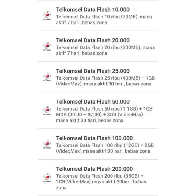 Telkomsel Data Flash Murah