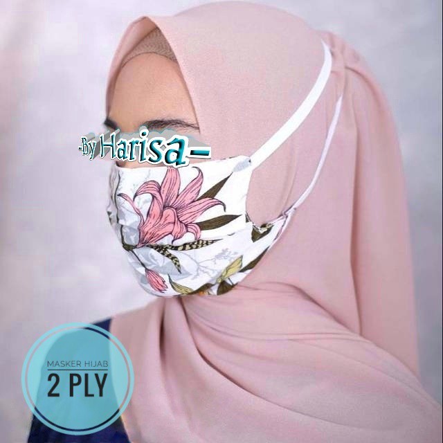 Masker Trendy Motif Flower 2ply