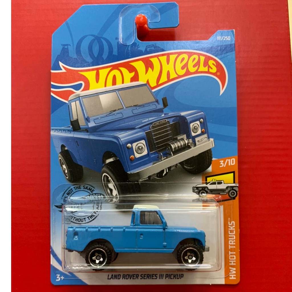 HOT WHEELS HOTWHEELS LAND ROVER SERIES III PICKUP BIRU DIECAST LANGKA MURAH LIMITED EDITION MOBILAN