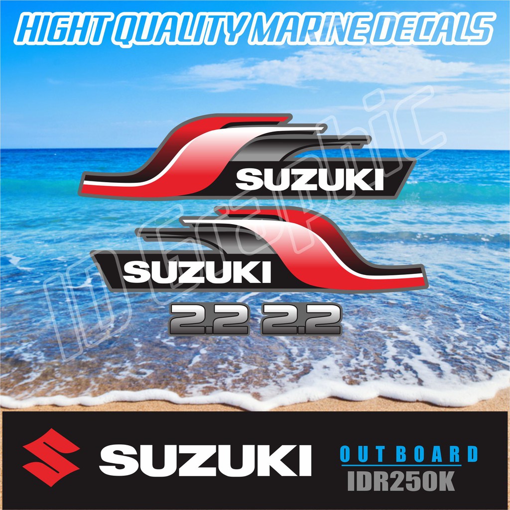 COD STICKER STIKER MESIN SUZUKI MESIN TEMPEL SUZUKI 2.2 VARIASI