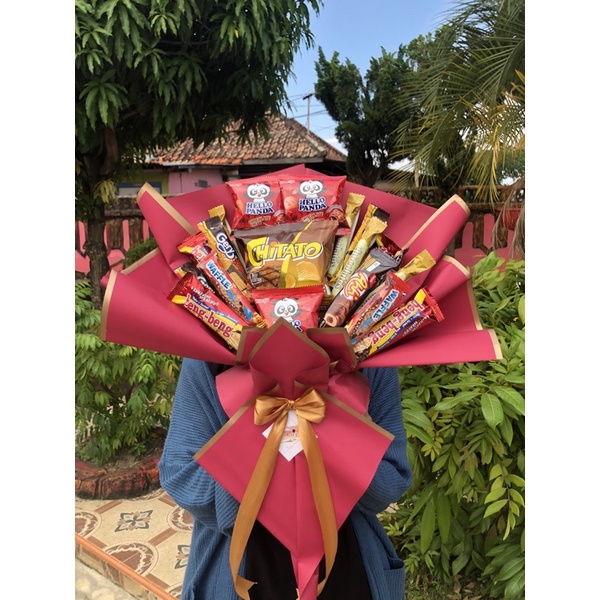

Buket Snack / Bucket Makanan / Bouquet Snack / Kado Wisuda