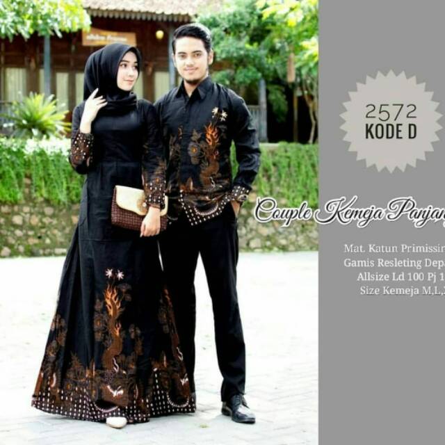 Couple Batik Naga Black sweet