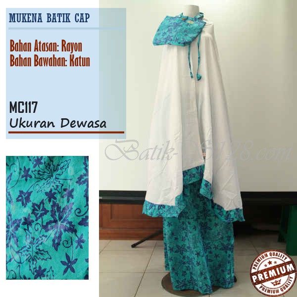 Mukena Dewasa Mukenah Batik Telekung Rukoh Rukuh Rayon Katun Premium