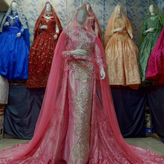 Kebaya penganting maxi