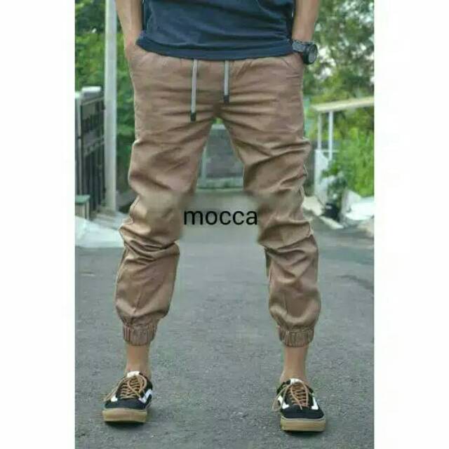 Celana Joger Jogger Pria Wanita Premium Outfit Jogger Pants Polos Panjang Katun Ngaret Dewasa