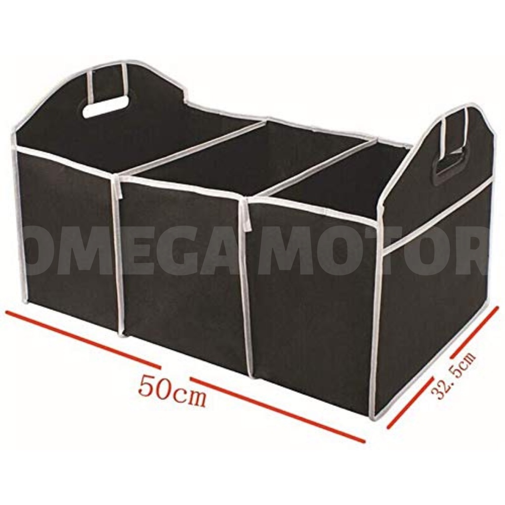 Canvas Car Trunk Organiser Kotak Penyimpanan Bagasi Mobil Waterproof