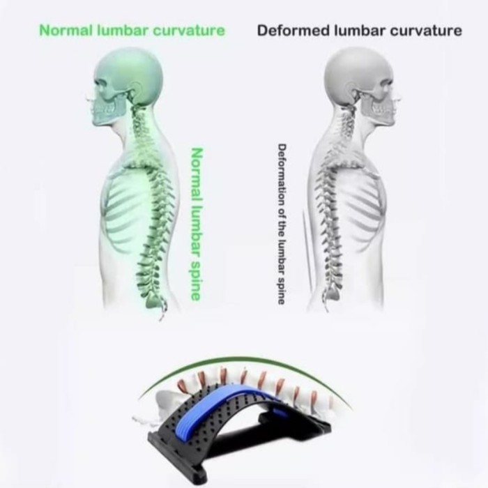 Height Adjustable Magic Back Stretcher Lumbar Pain