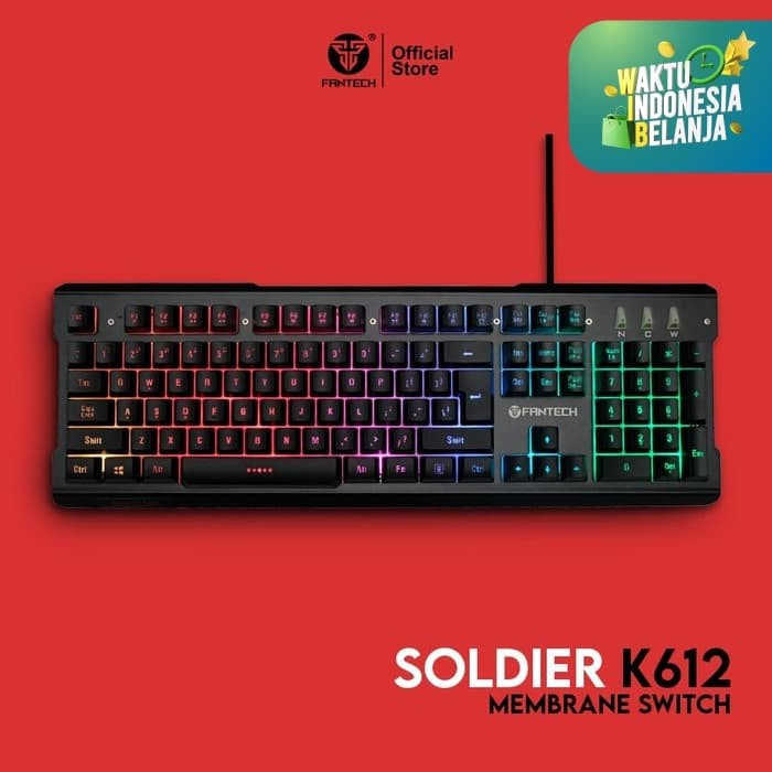 keyboard gaming RGB fantech k612 soldier