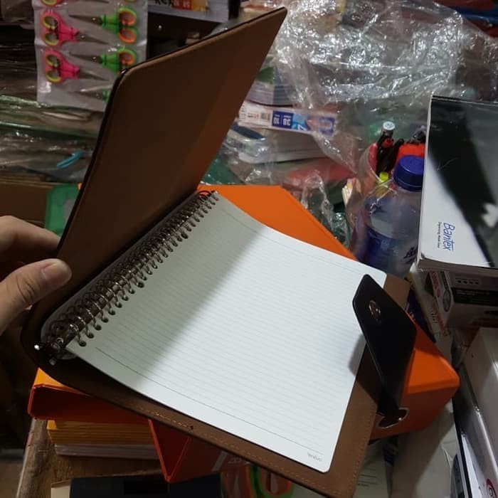 Ring binder / binder file bahan kulit ukuran B5