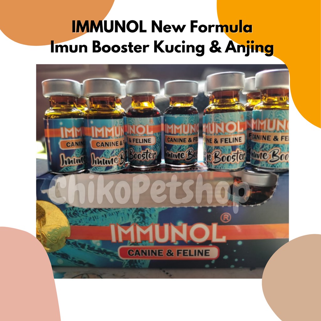 IMMUNOL NEW FORMULA Obat Imun Booster Kucing Anjing Untuk Melawan Virus dan Penyakit