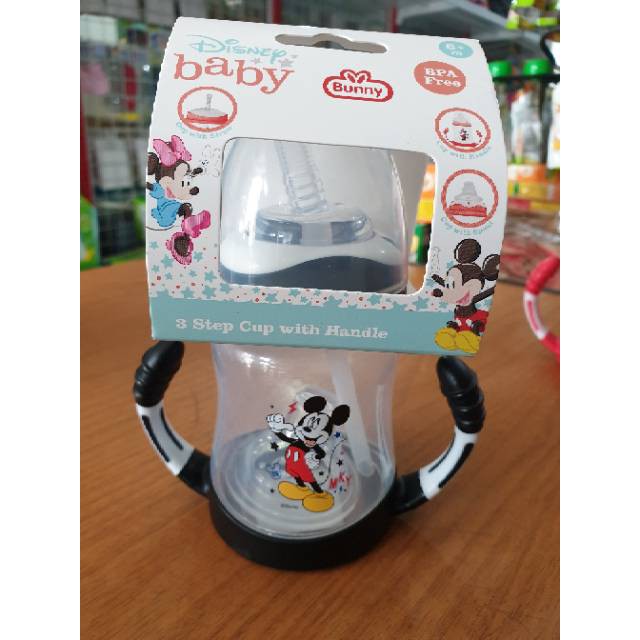 TRANING CUP DISNEY BABY WIDE NECK 6+m 210ML BPA FREE