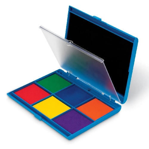 Learning Resources Jumbo 7-Color Ink Stamp Pad Isi Tinta Mainan