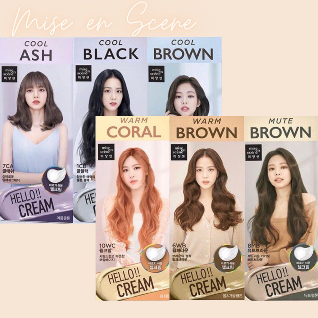READY STOCK Hello Cream Hair Dye Coloring - mise en sense ...