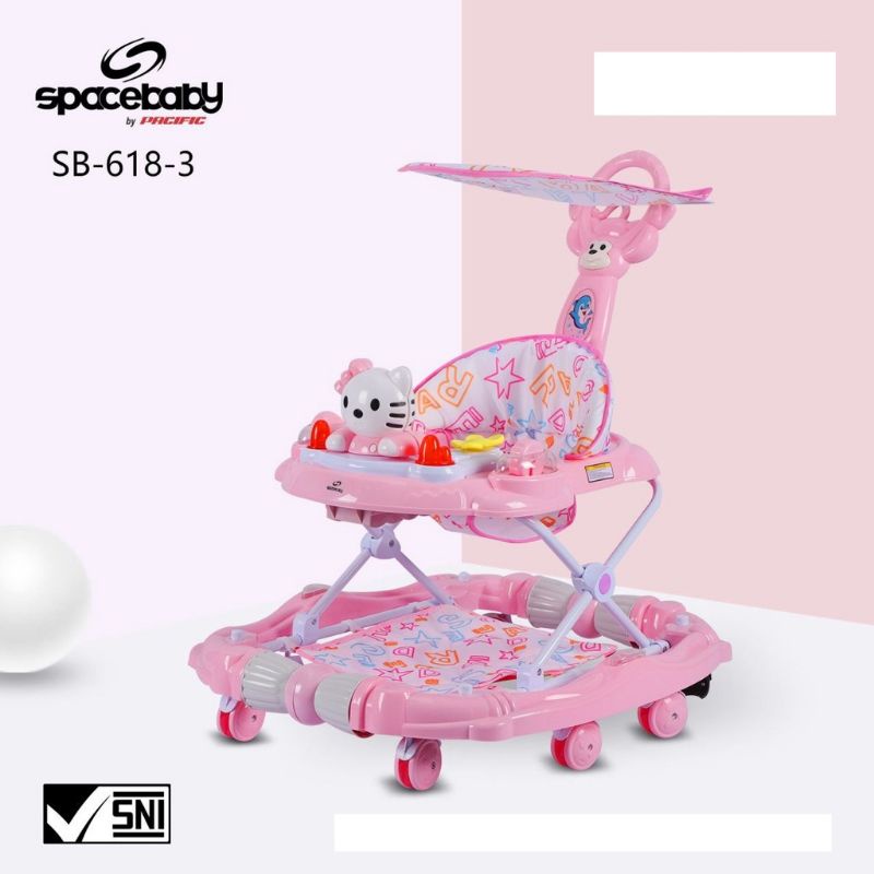 Baby Walker Space Baby By Pacific SB - 139, SB 612-3 &amp; SB 618-3 Alat bantu Jalan Anak