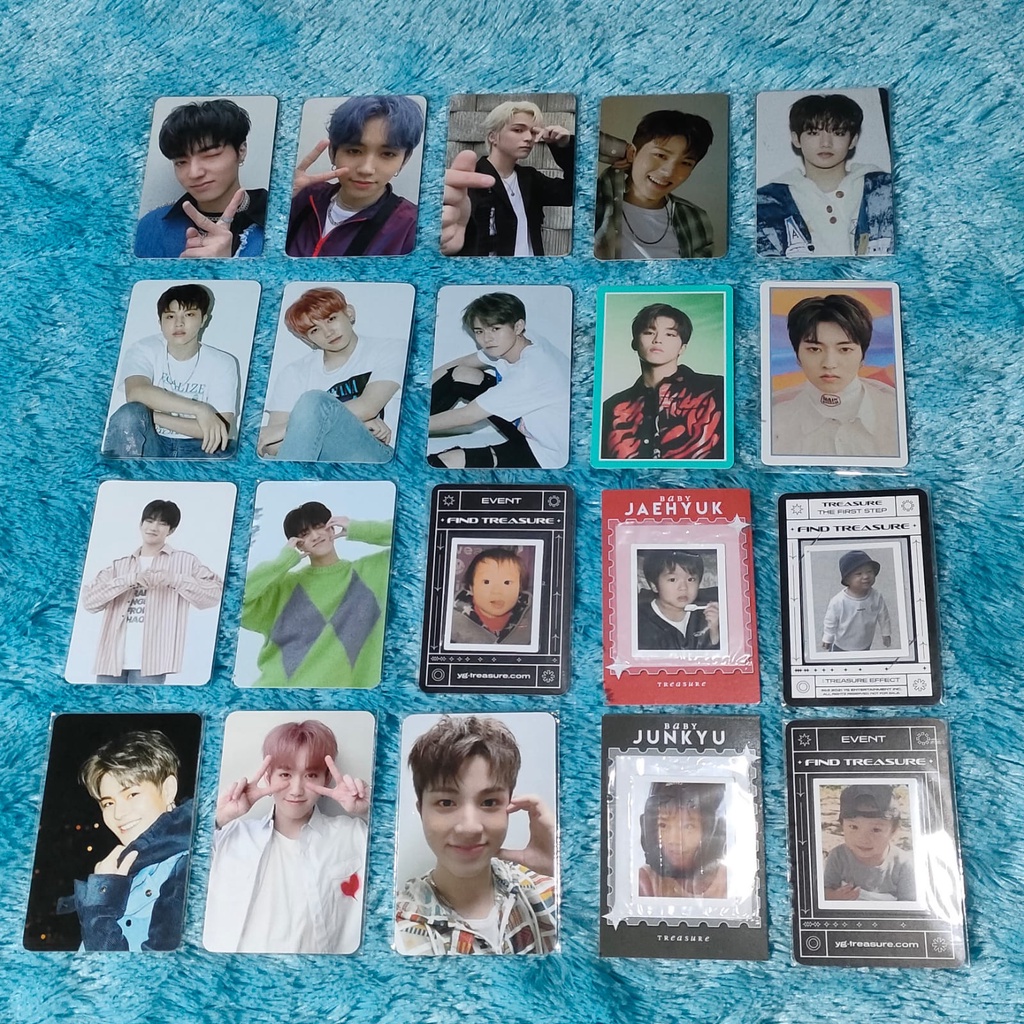 PHOTOCARD OFFICIAL CHAPTER TREASURE BABY PC HARUTO ASAHI JUNKYU BENEFIT KTOWN HYUNSUK MASHIHO
