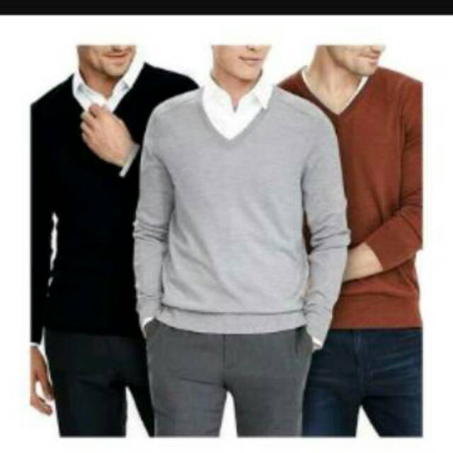 RAJUT PRIA TERMURAH!!! VNECK SWEATER RAJUT_BajuRajutPria