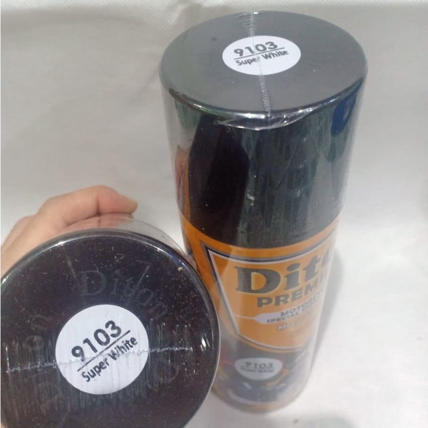 Pilok Pilox Cat Semprot DITON Premium Warna Putih Cream Clear Putih Metalik Pearl White Scoopy Cream Putih Gading Putih Tulang Clear Glossy Clear Doff dll ( 400cc/400ml )