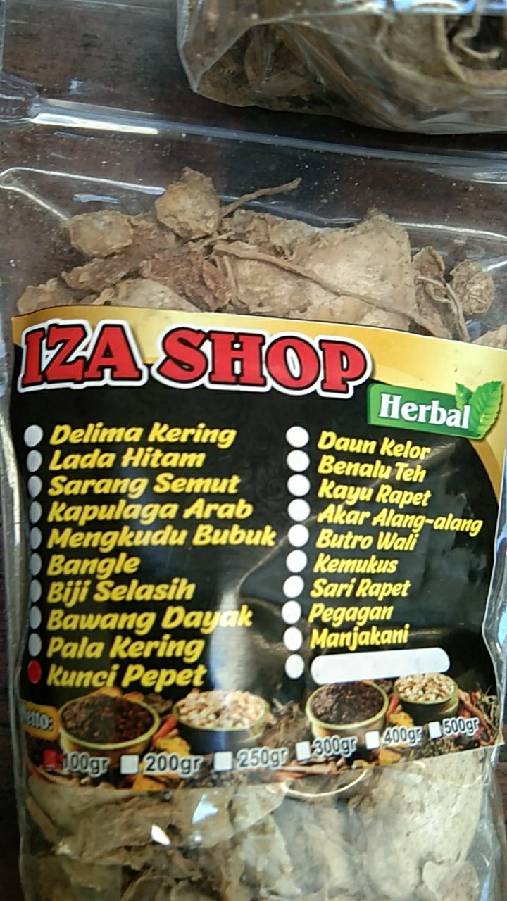 Temu Rapet/kunci Pepet Kering 100gr