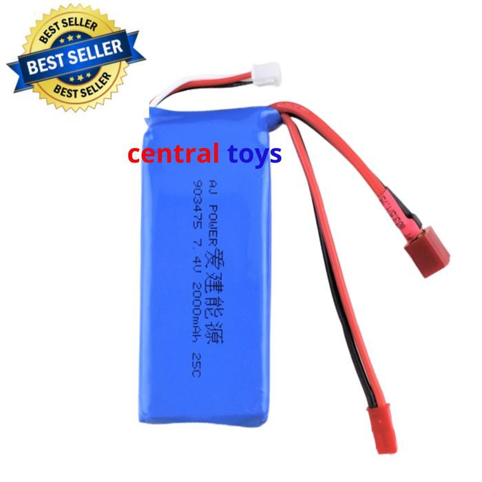 Limited baterai FEIYUE FY03 lipo battery 7.4V 2000mAH dean T FEIYUE FY05 FY07