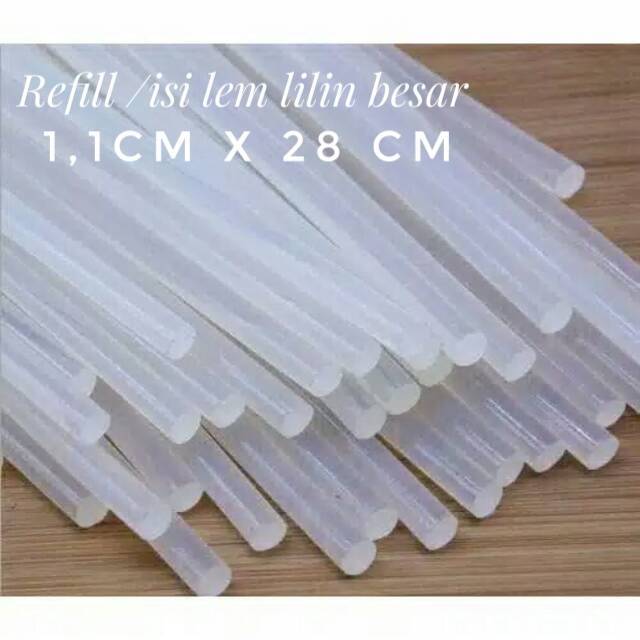 Isi / refill lem lilin BESAR 1,1 cm x 28cm - lem bakar - lem tembak - lem