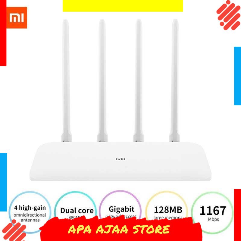 Best Seller ! Xiaomi Mi Router 4A Gigabit Edition Dual Core AC1200 4 Antena - R4A