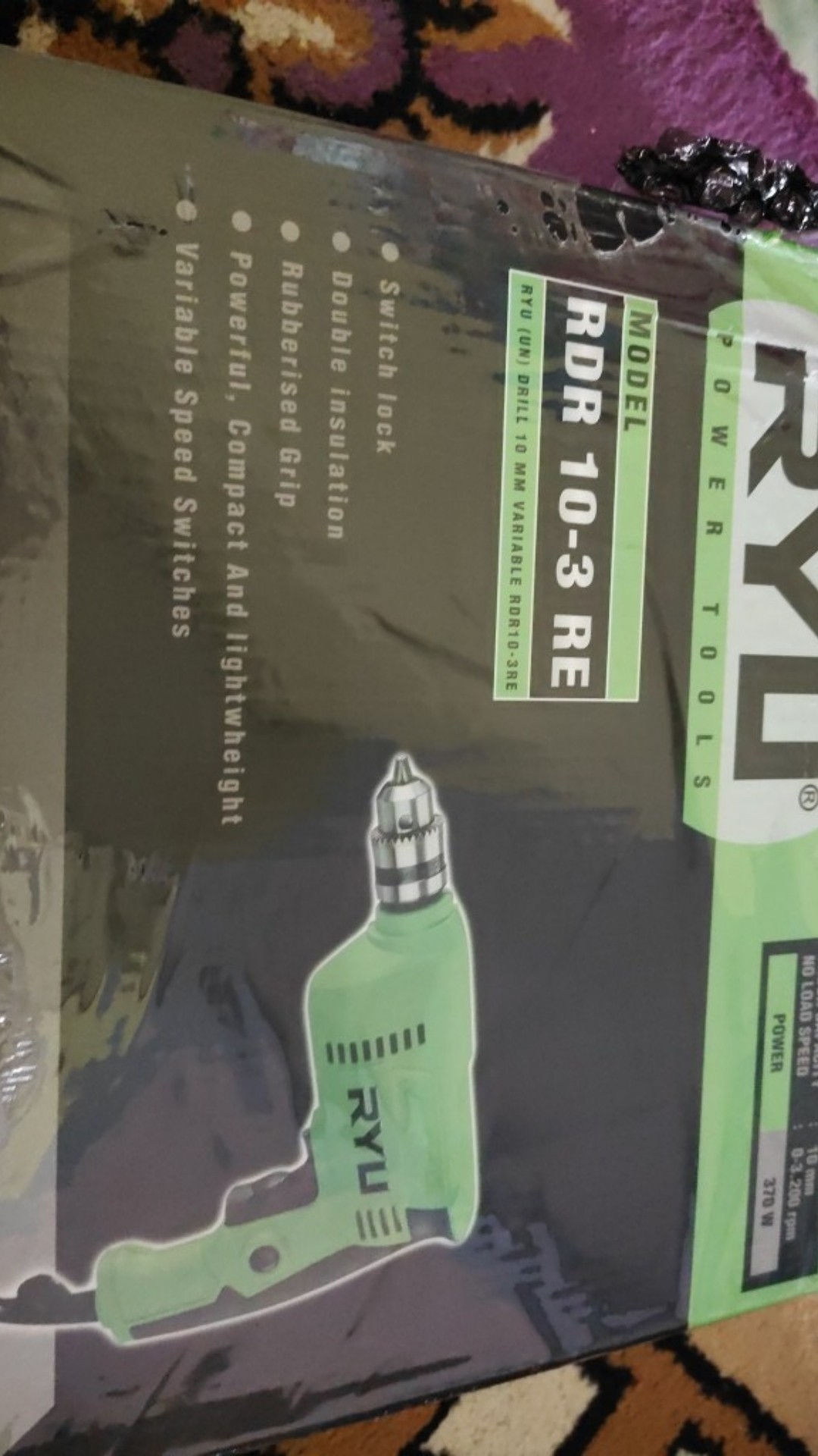 Original Mesin Bor Listrik 10 Mm Tekiro Ryu Bor Besi Kayu Alumunium