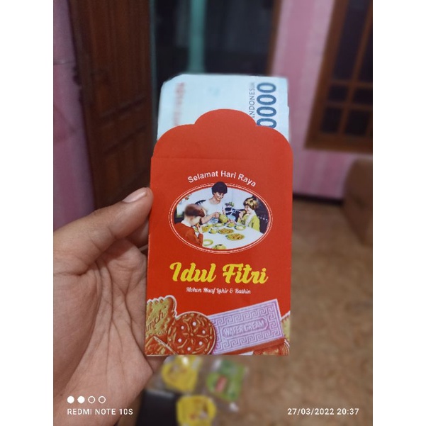 

amplop lebaran snack viral isi 100-500 lembar (free gift)