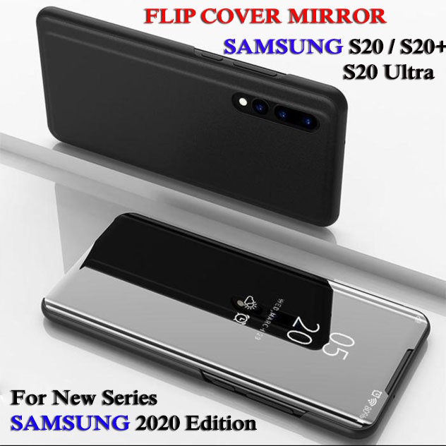 Flip Cover Mirror Standing Samsung S20 S20Plus S20 Ultra case Smart View | Dompet MirrorCase SAMSUNG