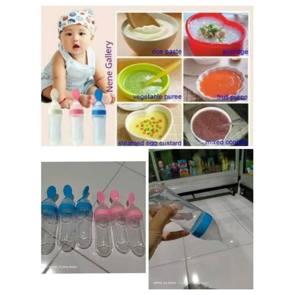 Dot makan bayi/ Dot sendok makan bayi silikon BPA free/ Sendok dot MPASI