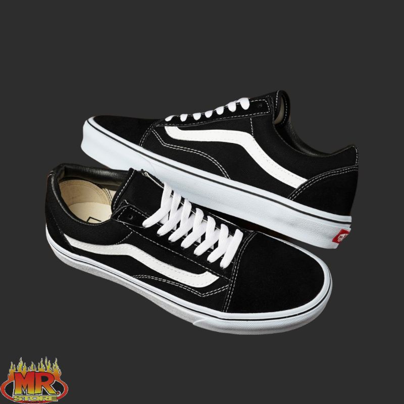 Vans Oldskool Classic Black White 100 New Bnib Sepatu Sneakers Skateboard Pria Wanita Shopee Indonesia