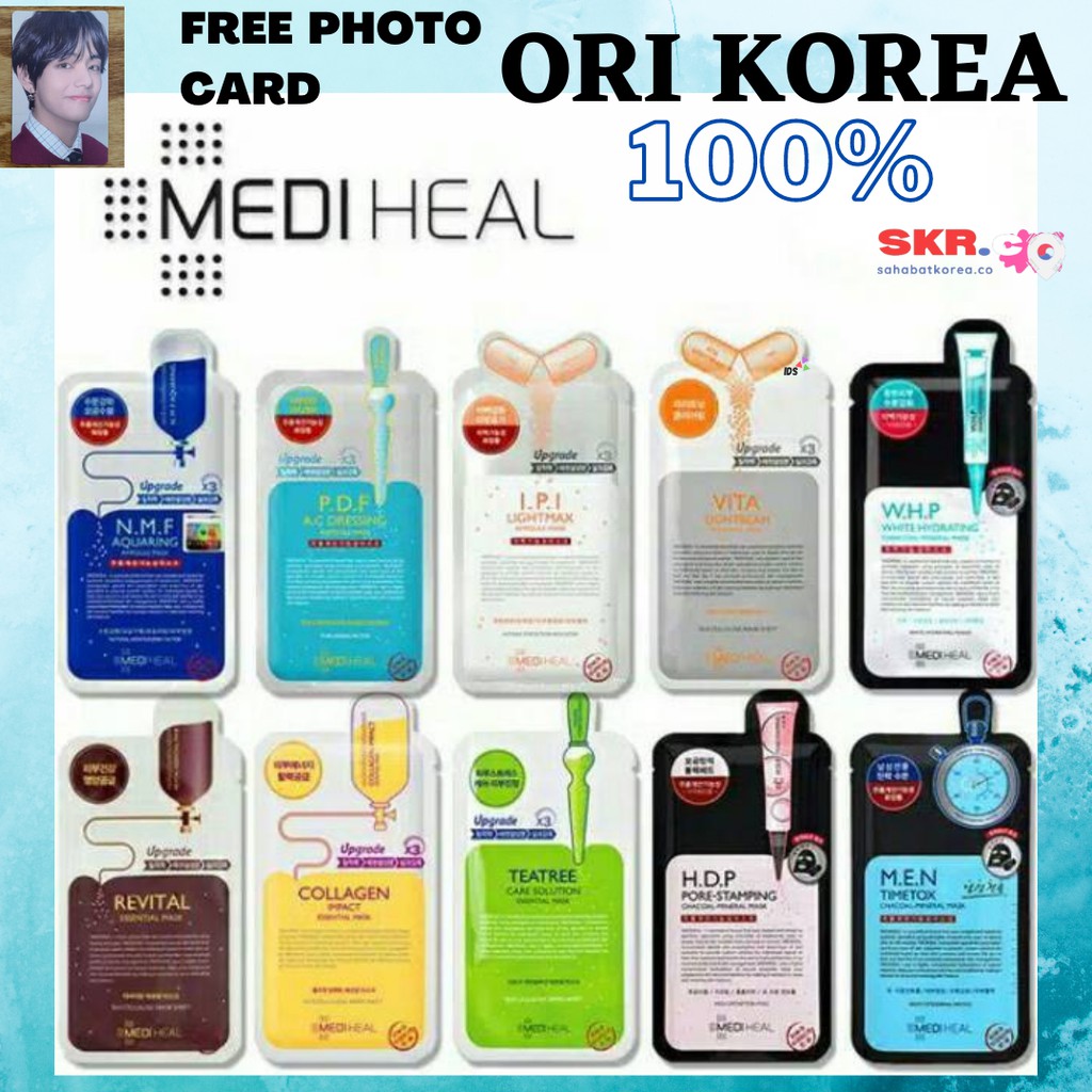 (BPOM) MEDIHEAL MASK SHEET ,MEDIHEAL SHEET MASK, MEDIHEAL BPOM, SHEET MASK MEDIHEAL BPOM,MEDIHEAL X 