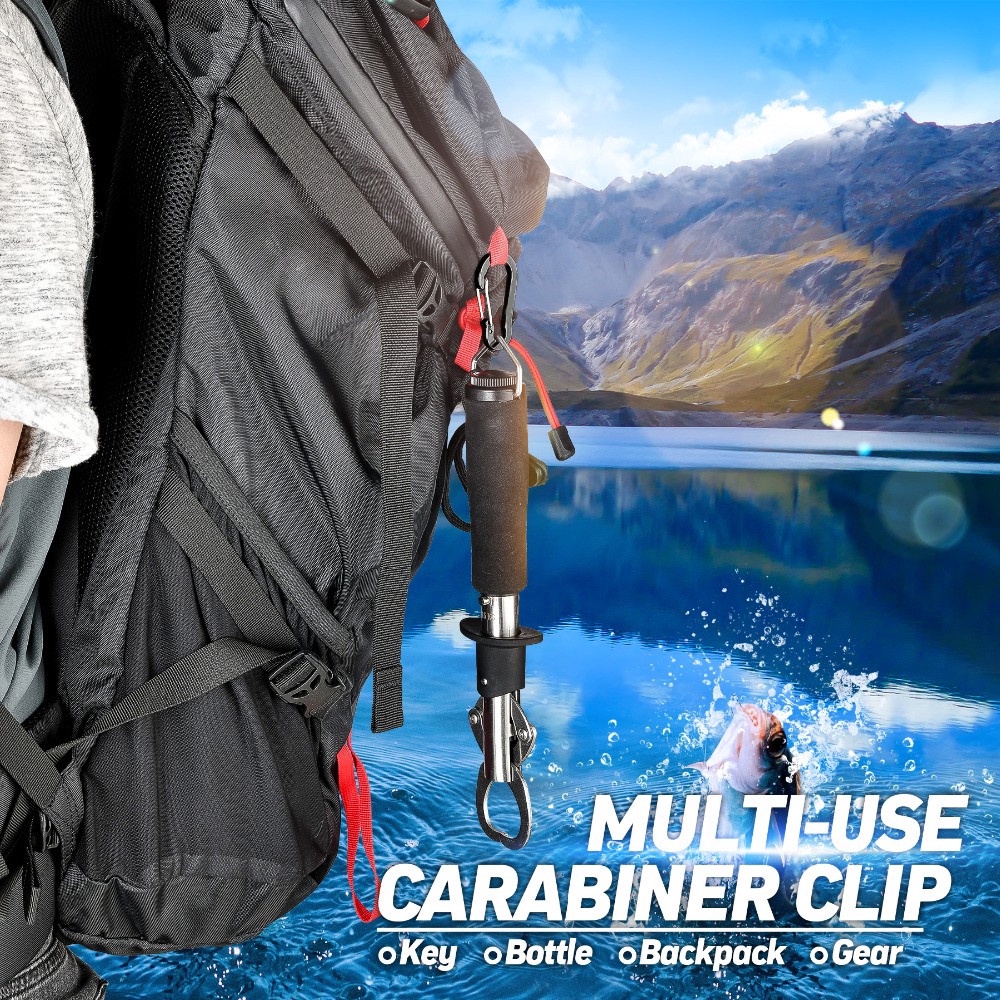 5 Pcs Aluminium Alloy Hoist Desain Gunung Tas Kunci Gesper Berkemah Di Luar Ruangan Gesper Gantung