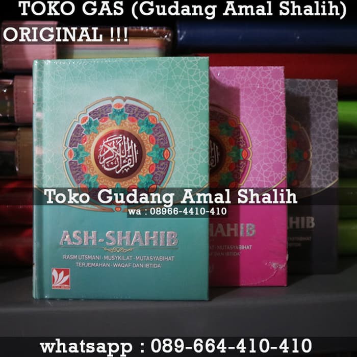 B6 Al Quran Terjemah Ash Shahib Rasm Utsmani Terjemah Ukuran Kecil B6