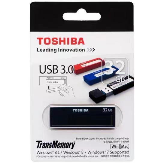 Toshiba Flashdisk  32GB/64GB/128GB Microvault High Speed USB 3.0 Flash Drive U203 Original Garansi Resmi Flashdisk TransMemory USB 2.0 Alsi