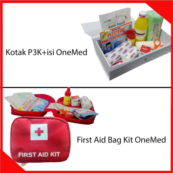 Jual First Aid Bag Kit OneMed / Kotak P3K Lengkap Isi | Shopee Indonesia