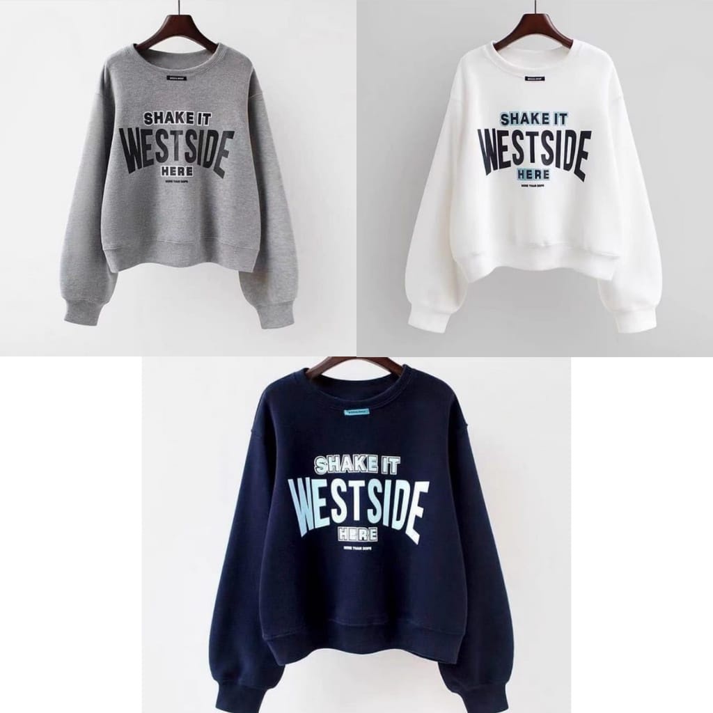 BEFAST - ZEC Sweater GIVEN / Sweater Shake It West Side / Swetaer Unisex / Sweater Kekinian Remaja / Sweater Keluaran Terbaru / Sweater OOTD Remaja / Sweater Motif