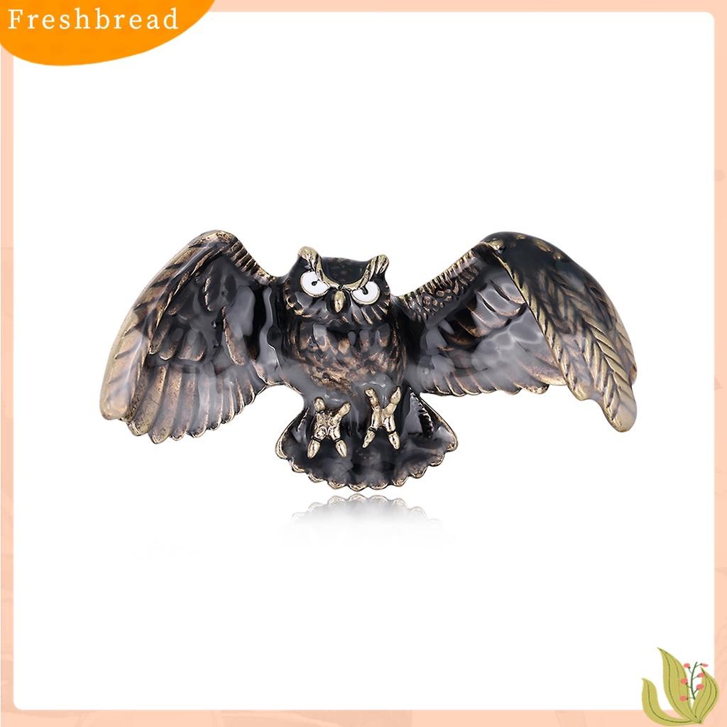 Terlaris Fashion Women Vintage Flying Owl Shape Brooch Pin Jewelry Clothes Accessory Gift