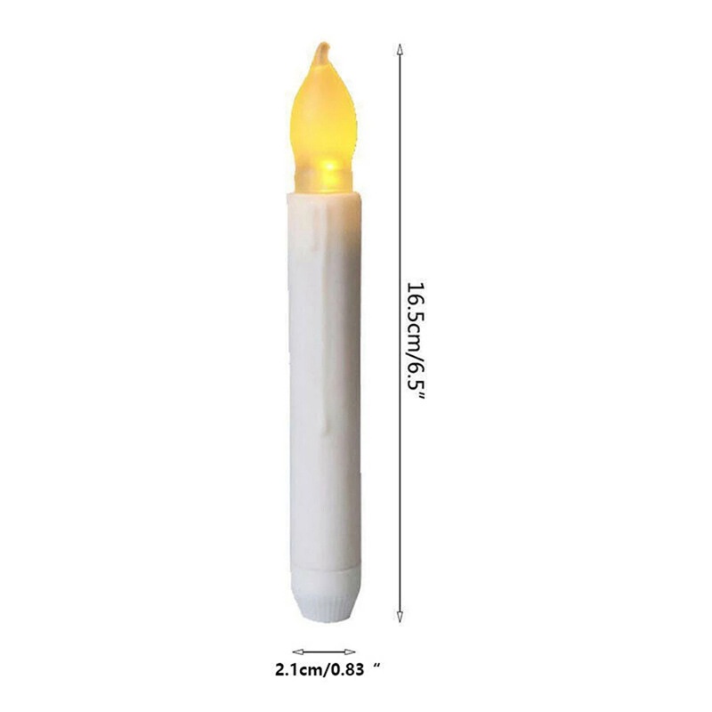 Lampu Led Bentuk Lilin Elektronik Ukuran 16.5cm Untuk Dekorasi Pernikahan
