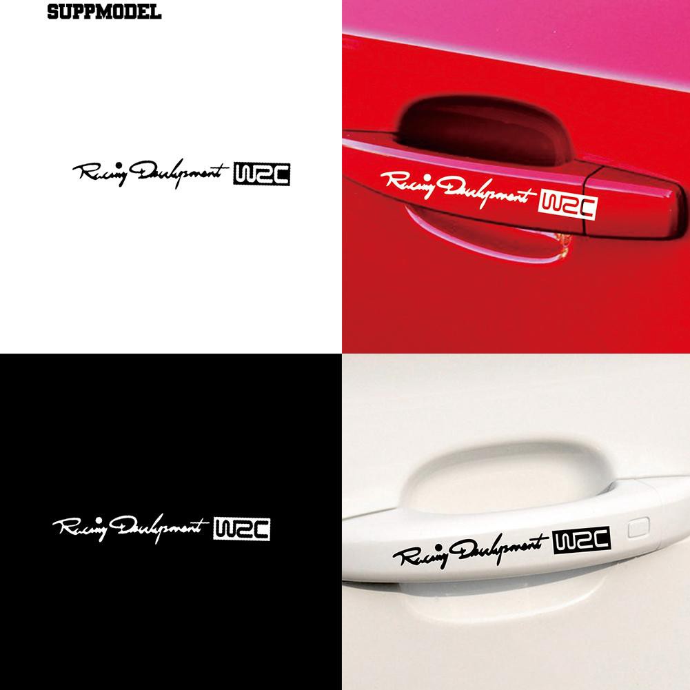 ⏲4 Pcs WRC Pintu Menangani Stiker Decal Rally Mobil untuk Toyota Skoda Kia Lada Opel