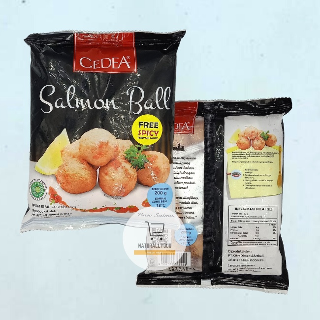 Cedea Salmon Ball 200gram Free Spicy Sauce