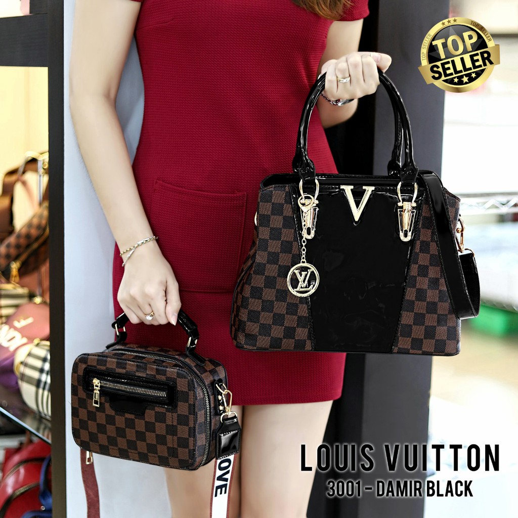 LOUIS VUITTON#3001#21 TAS KANTOR WANITA HANDBAG CEWEK IMPORT GROSIR BATAM