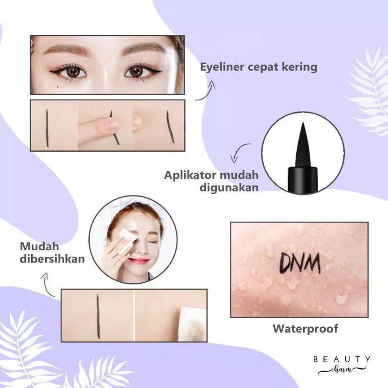 

DNM Eyeliner Hitam Cair Tahan Lama - Eyeliner Waterproof