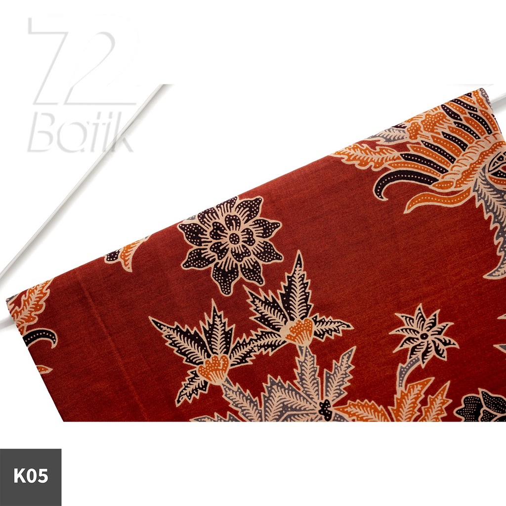 KAIN BATIK KATUN Premium Motif Peksi Asmoro Warna Abu Grey Gray Orange Hitam 725771 Cap 72 Jarik Jarit Samping Kebat Panjang Batik Katun Modern Premium Bahan Seragam Batik Pernikahan Kantor Keluarga Murah Kamen Jadi Batik Bali Lembaran