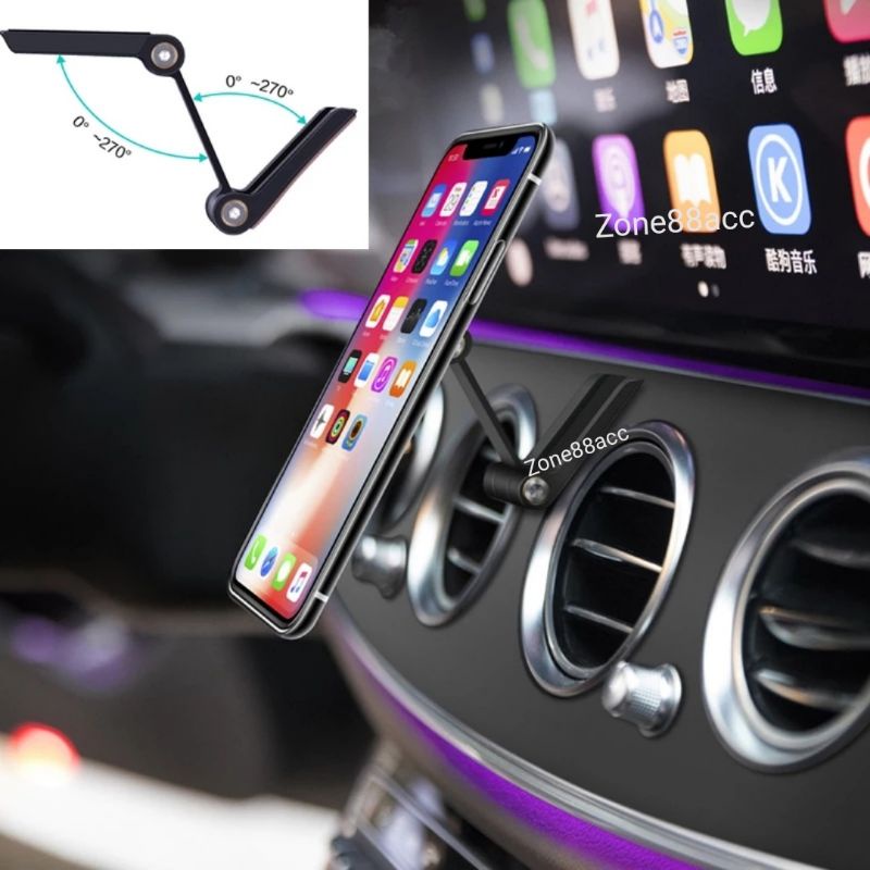 Phone Holder Mobil Magnet Magnetic lipat Car Dasboard Meja Lemari dinding Handphone Hp