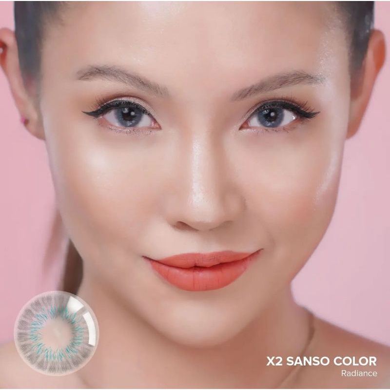 X2 SANSO COLOR MINUS -6.50 S/D -10.00 FREE LENSCASE DIA 14.5 MM - BY EXOTICON / Softlen Soflen Soflens