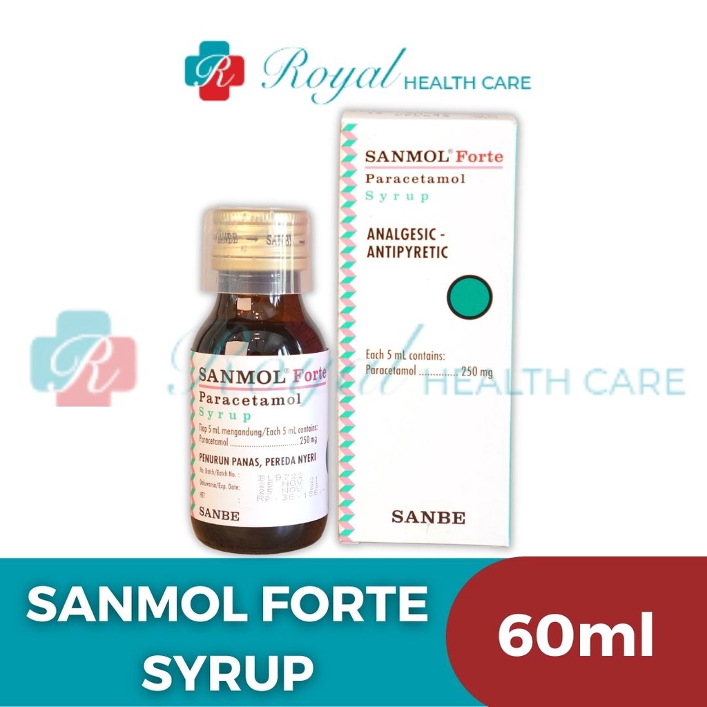 SANMOL SIRUP FORTE 60ML EFEKTIF MENURUNKAN PANAS