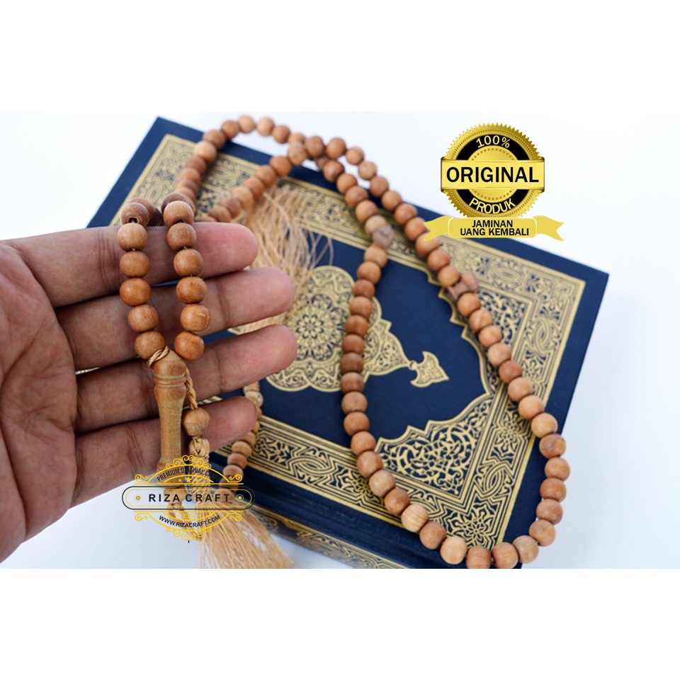 Tasbih Kayu Cendana Wangi Asli Super 99 Butir Pria Wanita. Bersertifikat