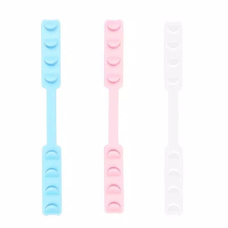 Silikon Import Konektor Connector Strap Silikon plastik Pengait Masker Hijab/ konektor masker